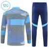 Real Madrid Trainings Sweatshirt Quarter-zip 2025-26 Blauwe - Kids